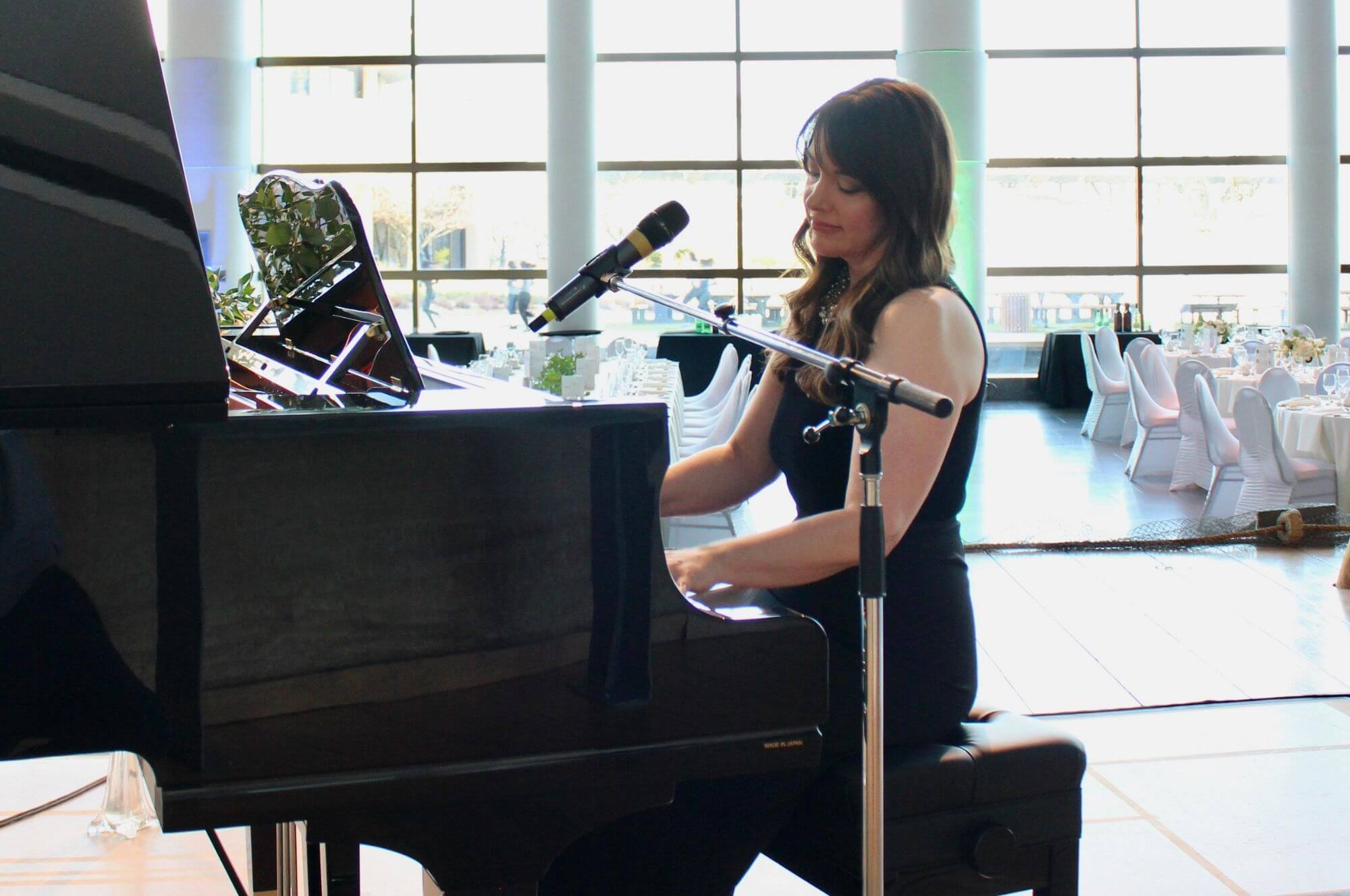 Singer & Pianist performing at Canadian Museum of History Great Hall