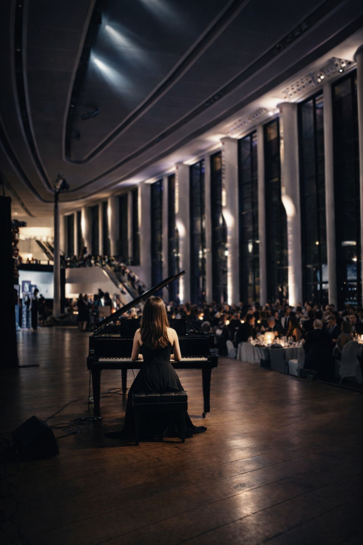 Kimberley Dunn performing at the Canadian Museum of History in Gatineau.